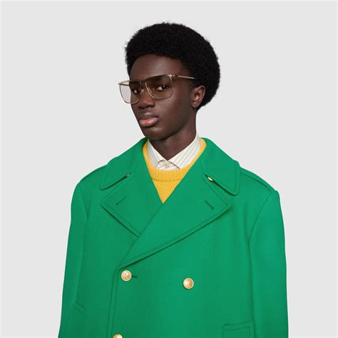 cappotto doppiopetto gucci uomo|Cappotti di Gucci da uomo: nuova collezione su FARFETCH.